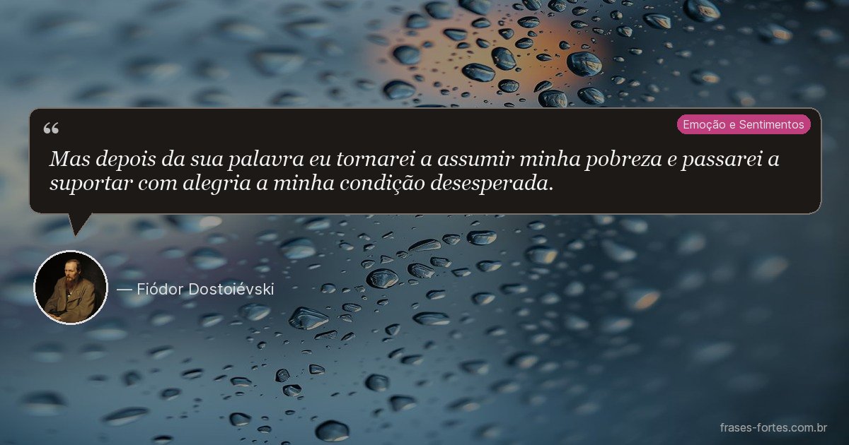 Frase de Fiódor Dostoiévski