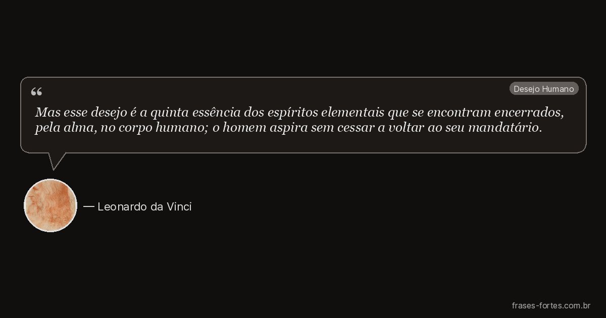 Frase de Leonardo da Vinci