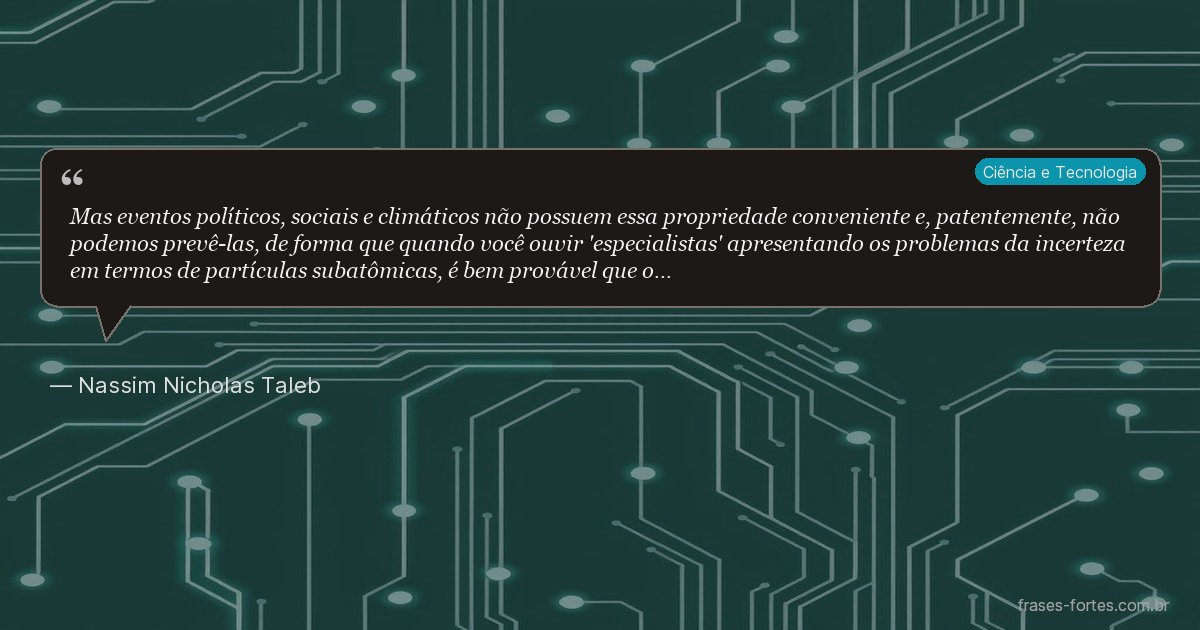 Frase de Nassim Nicholas Taleb