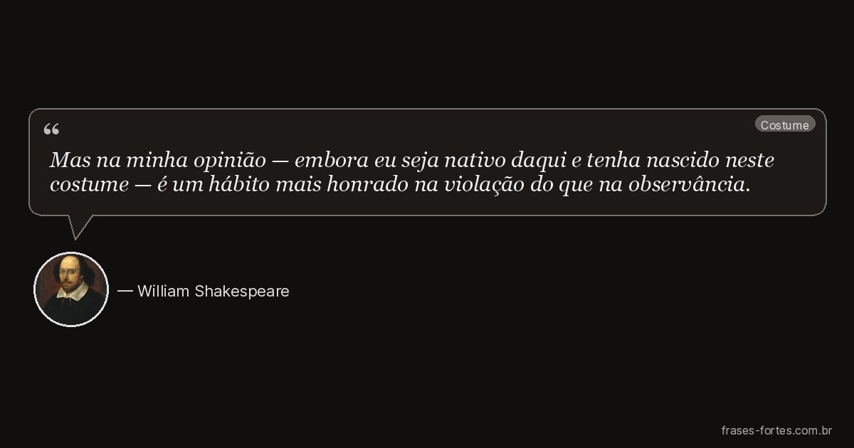 Frase de William Shakespeare