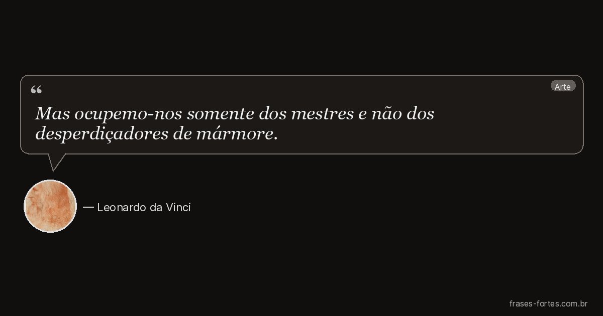 Frase de Leonardo da Vinci