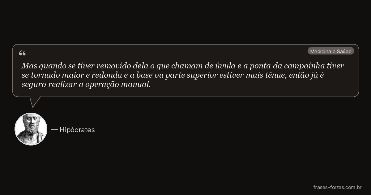 Frase de Hipócrates