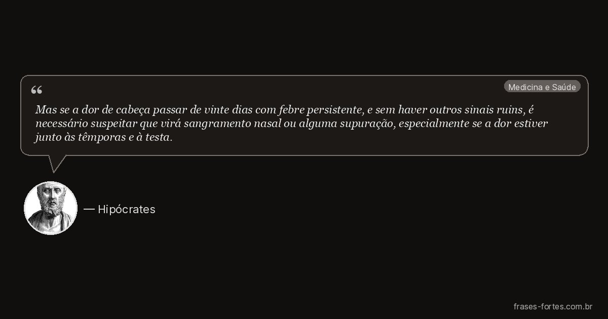 Frase de Hipócrates