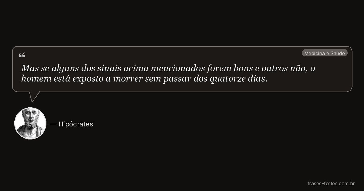 Frase de Hipócrates