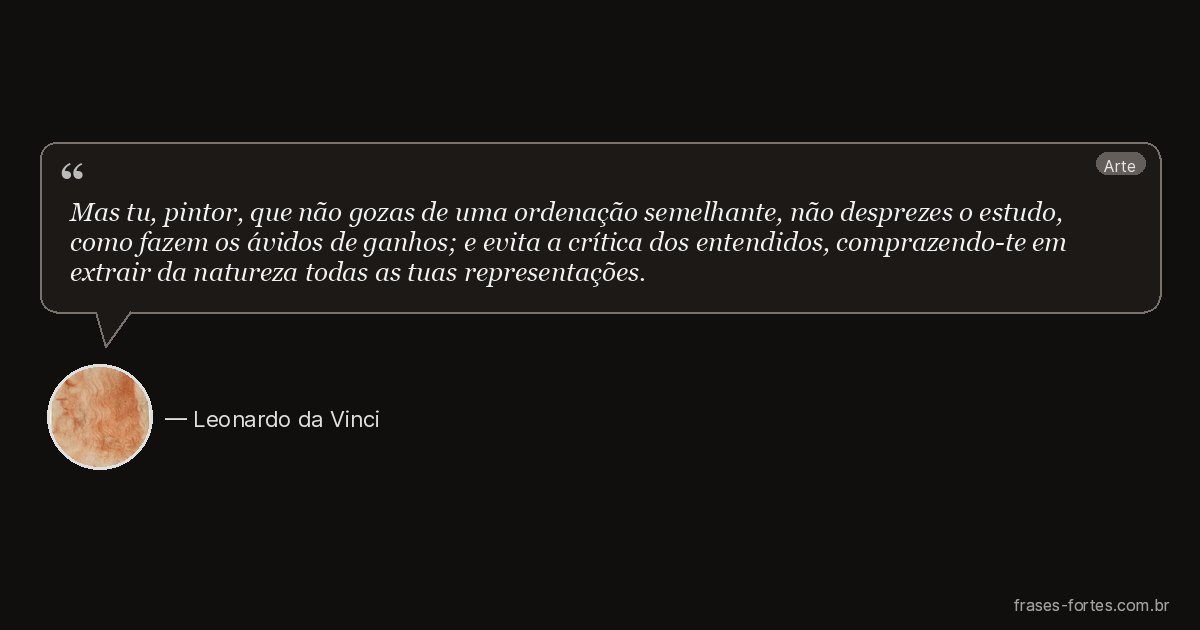 Frase de Leonardo da Vinci
