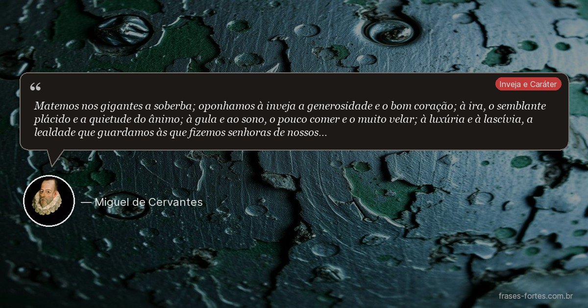 Frase de Miguel de Cervantes
