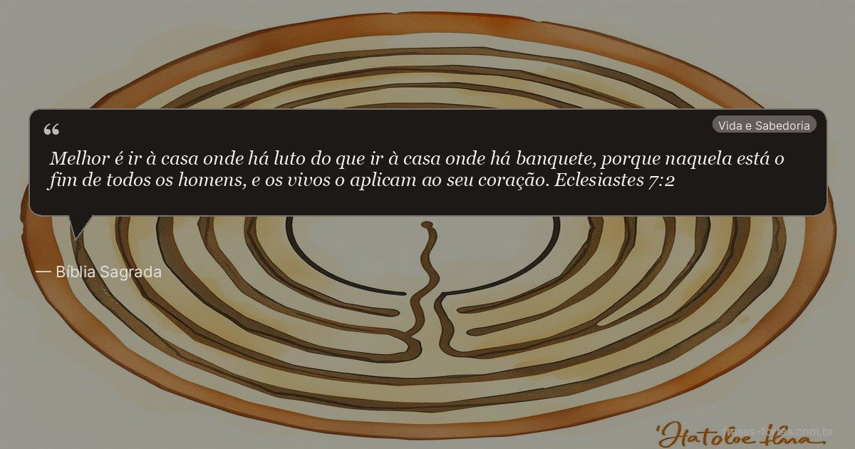 Frase de Bíblia Sagrada