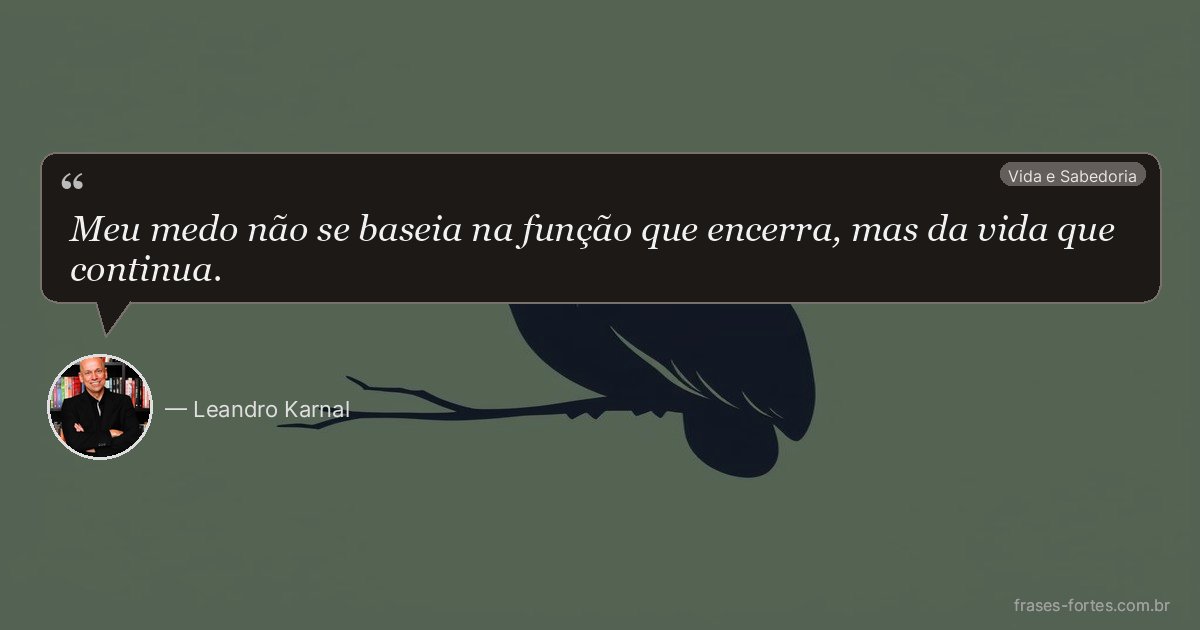 Frase de Leandro Karnal