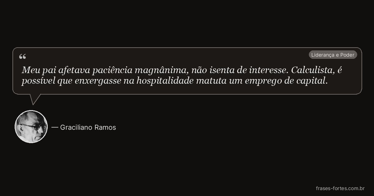 Frase de Graciliano Ramos
