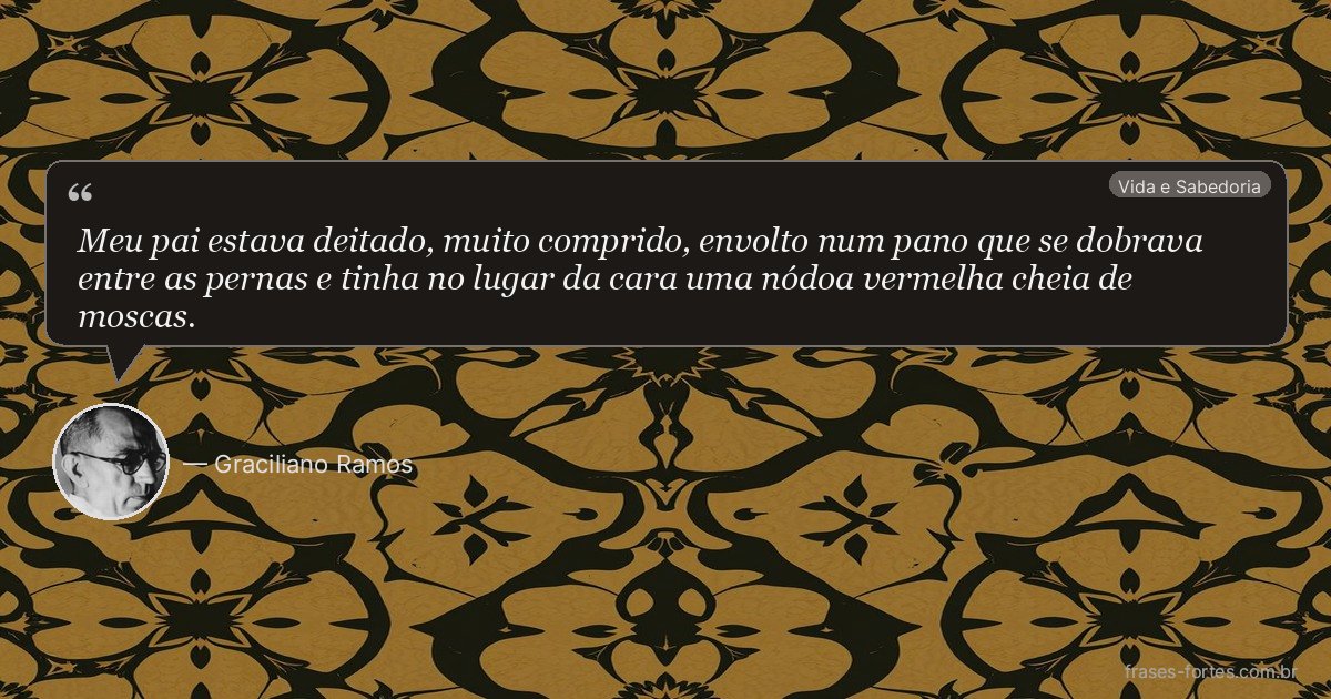 Frase de Graciliano Ramos