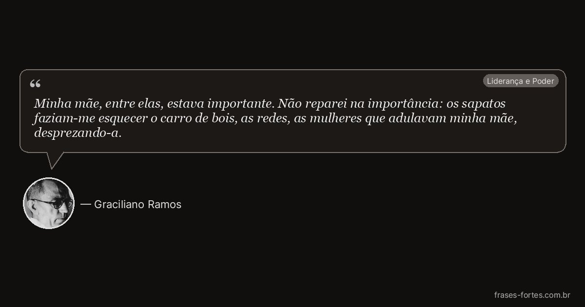 Frase de Graciliano Ramos