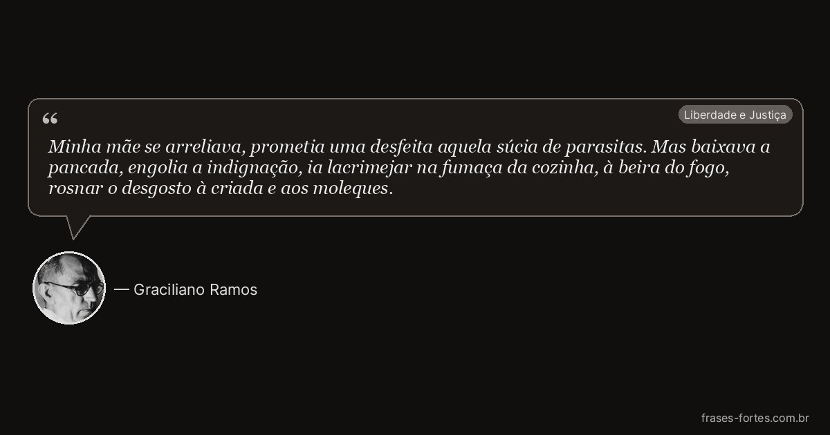 Frase de Graciliano Ramos