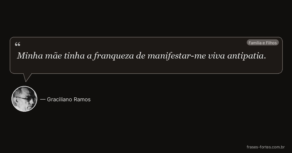 Frase de Graciliano Ramos