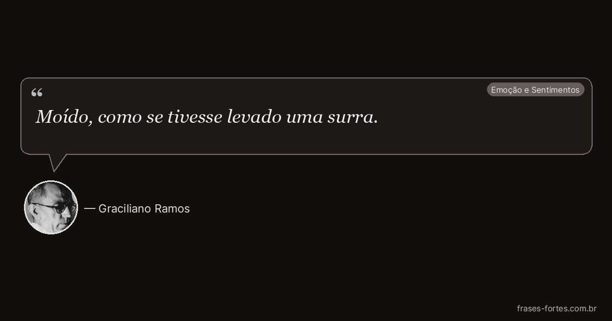 Frase de Graciliano Ramos