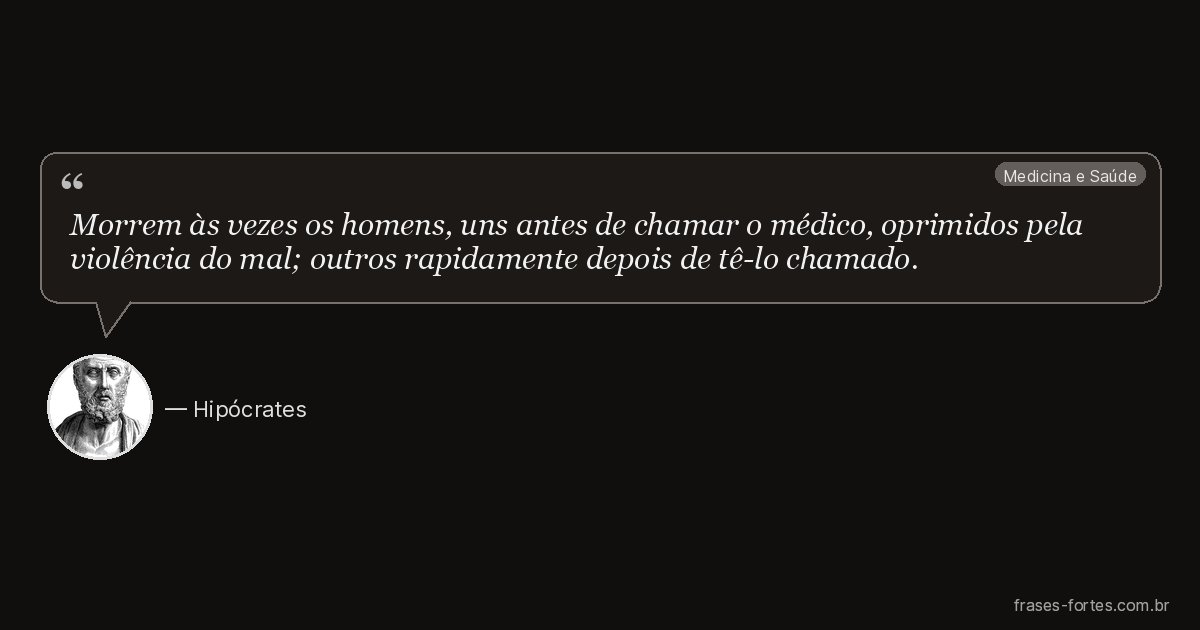 Frase de Hipócrates