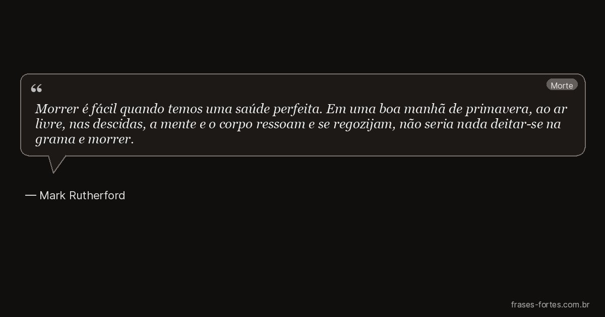 Frase de Mark Rutherford