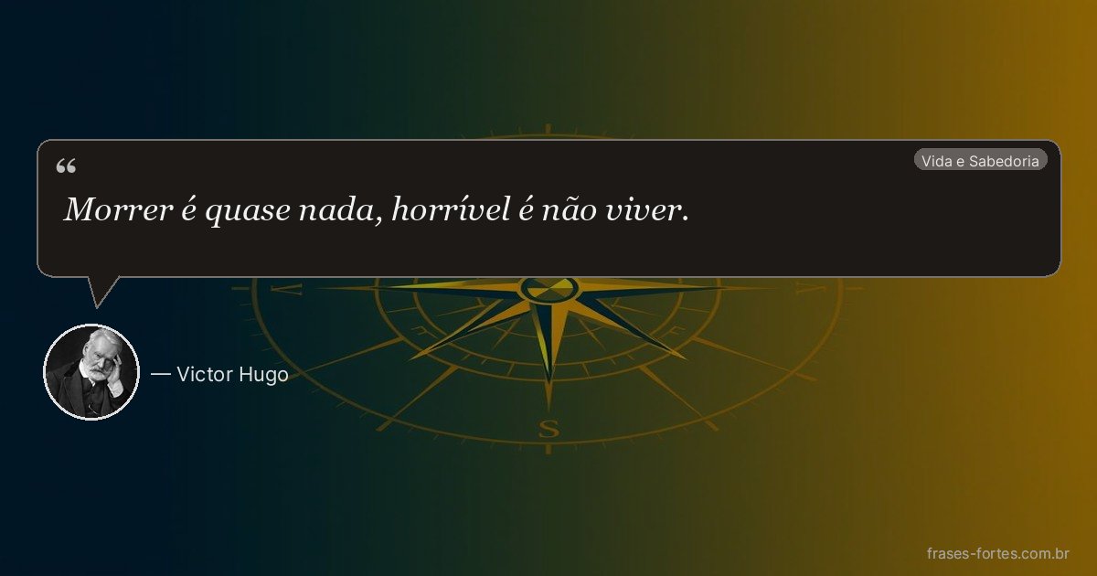 Frase de Victor Hugo