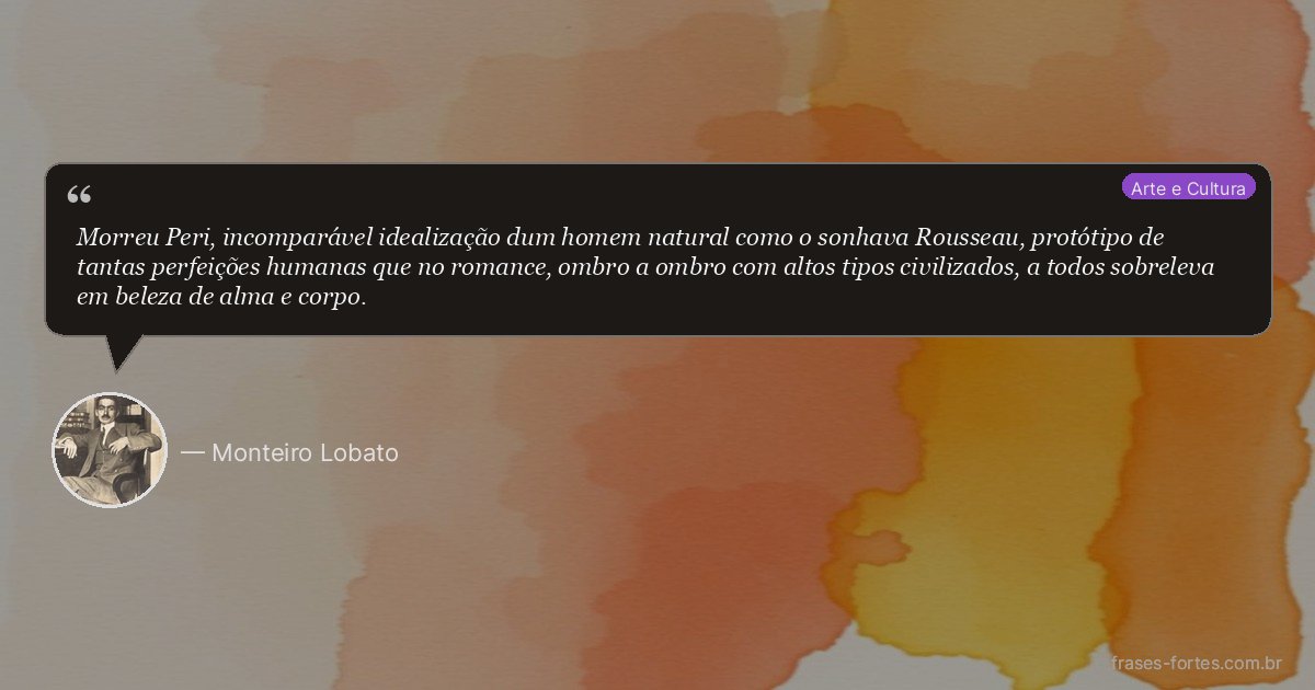 Frase de Monteiro Lobato