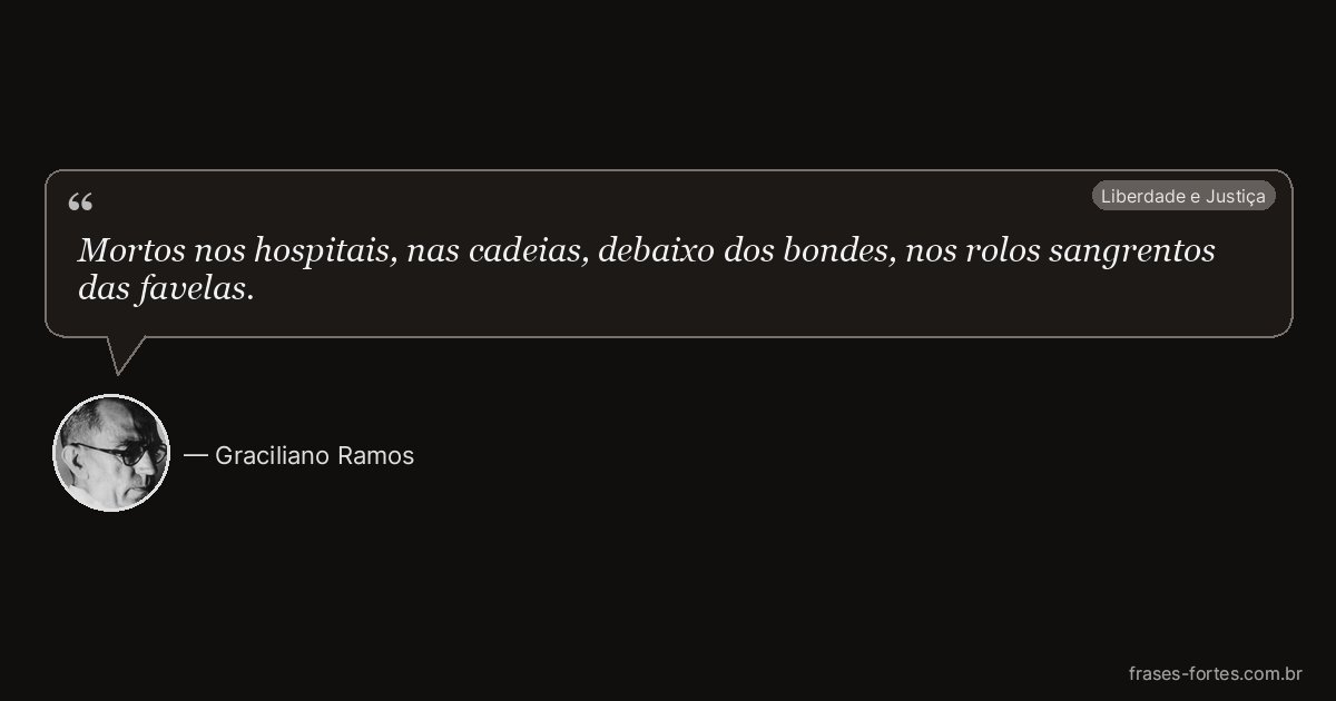 Frase de Graciliano Ramos
