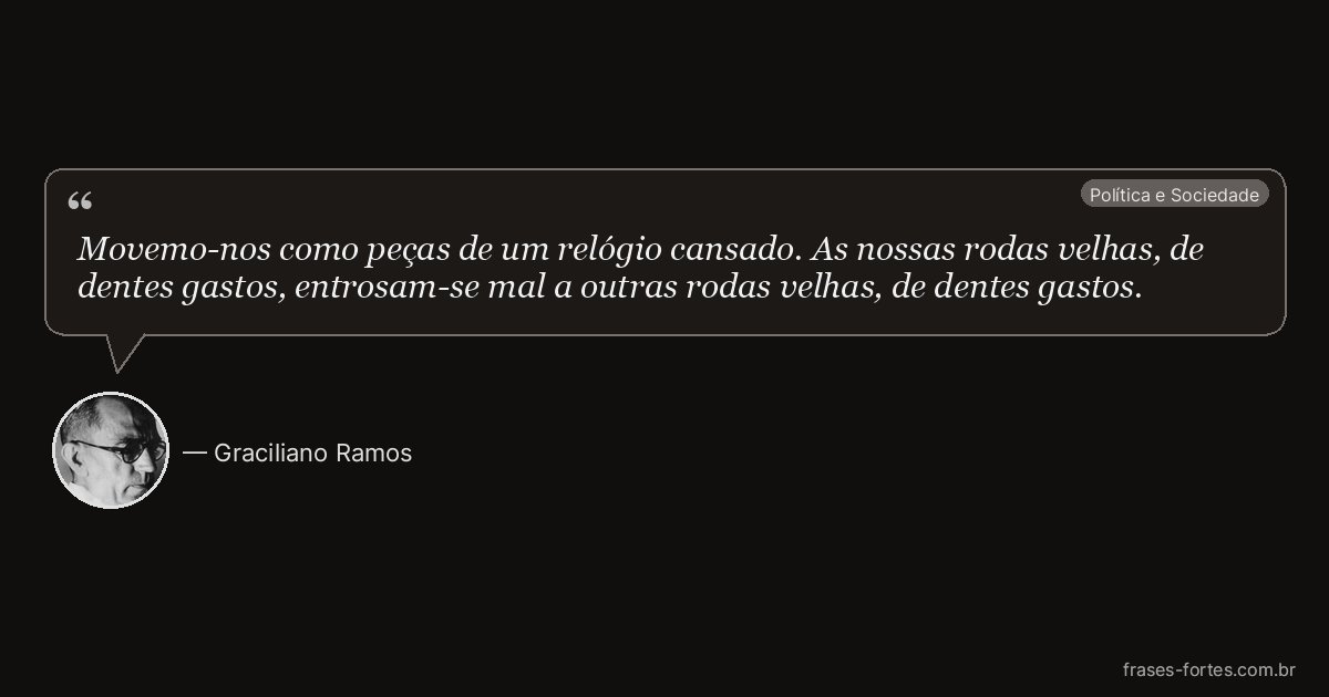 Frase de Graciliano Ramos