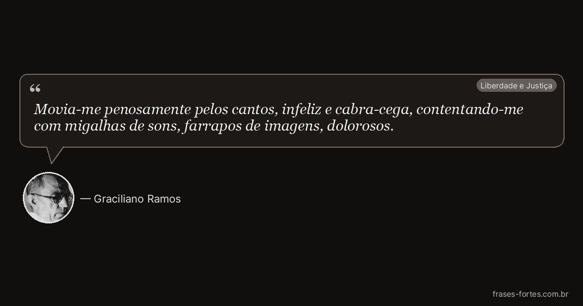 Frase de Graciliano Ramos