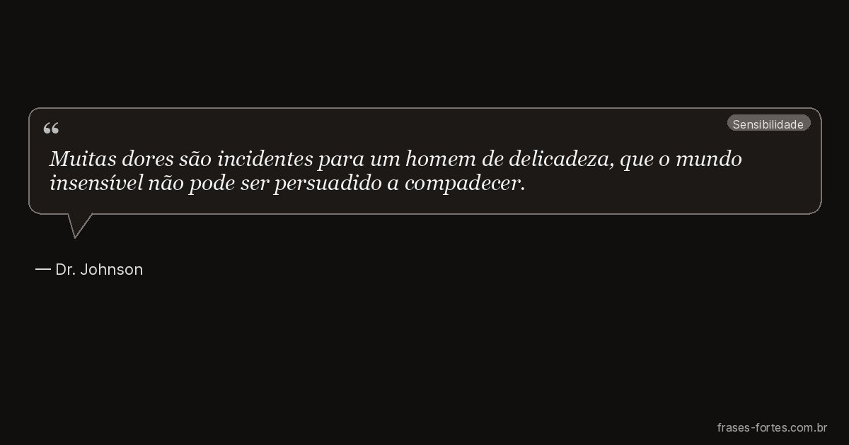 Frase de Dr. Johnson