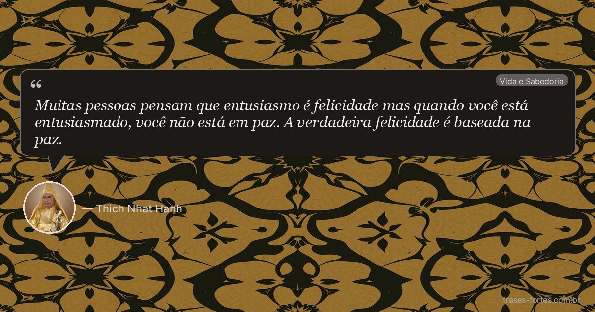 Frase de Thich Nhat Hanh