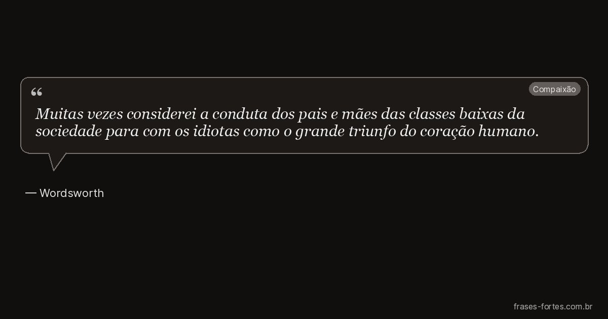 Frase de Wordsworth