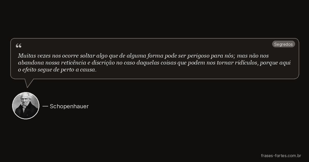 Frase de Schopenhauer