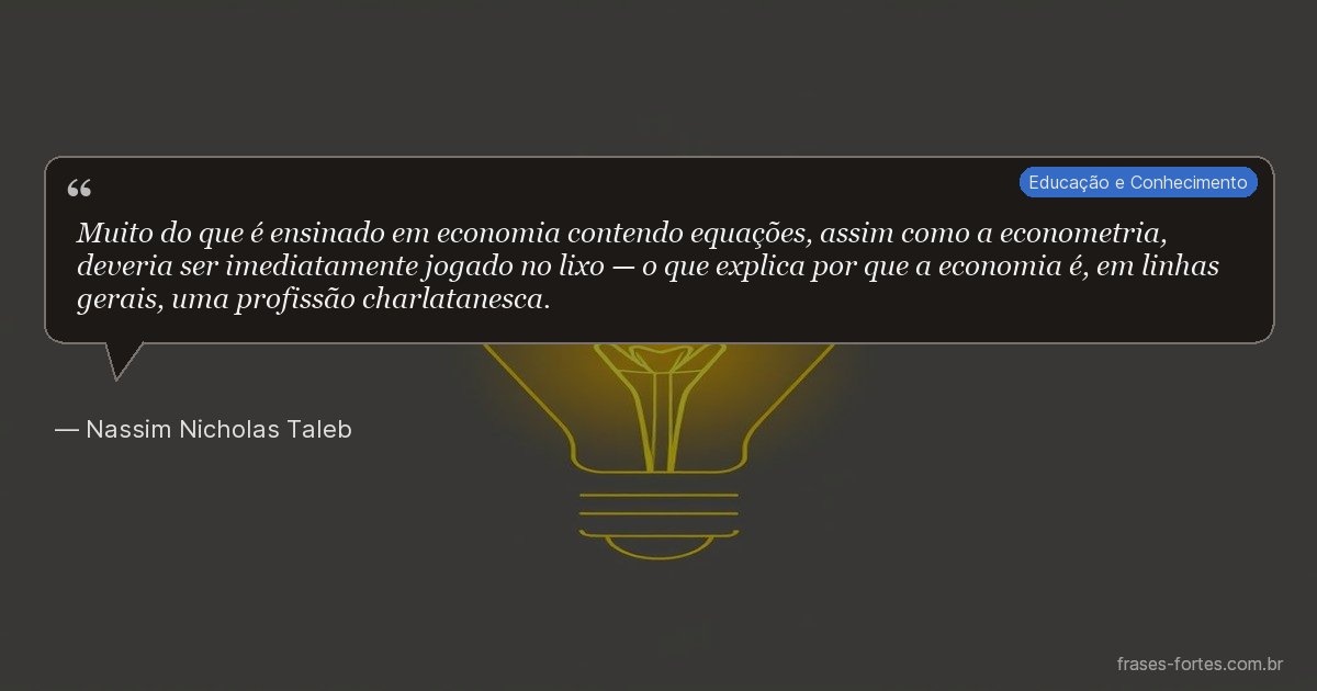 Frase de Nassim Nicholas Taleb