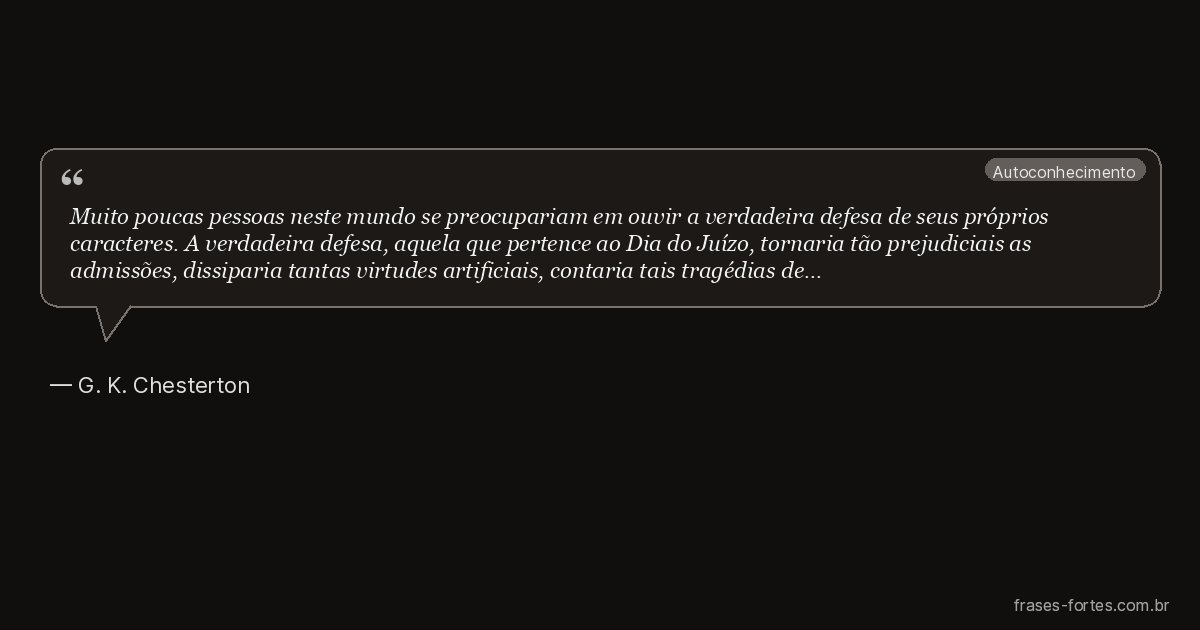 Frase de G. K. Chesterton