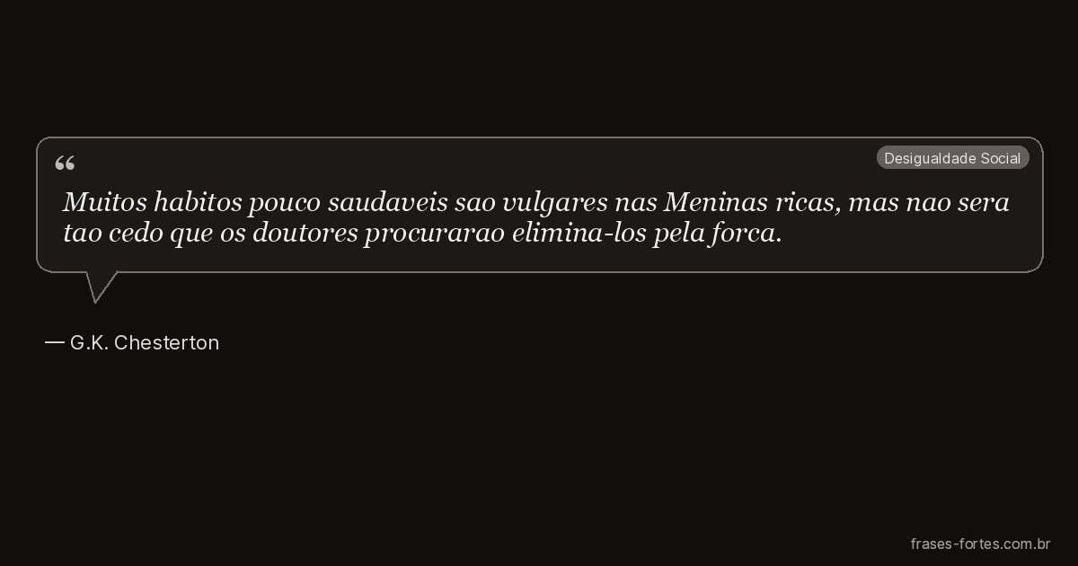 Frase de G.K. Chesterton