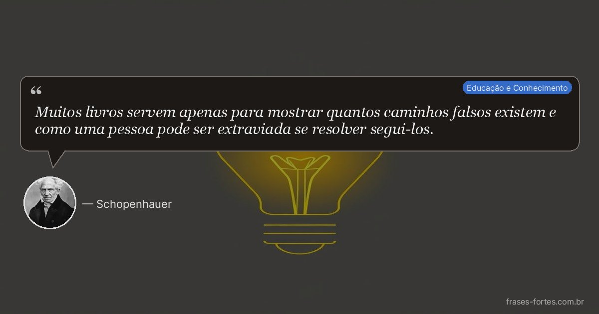 Frase de Schopenhauer