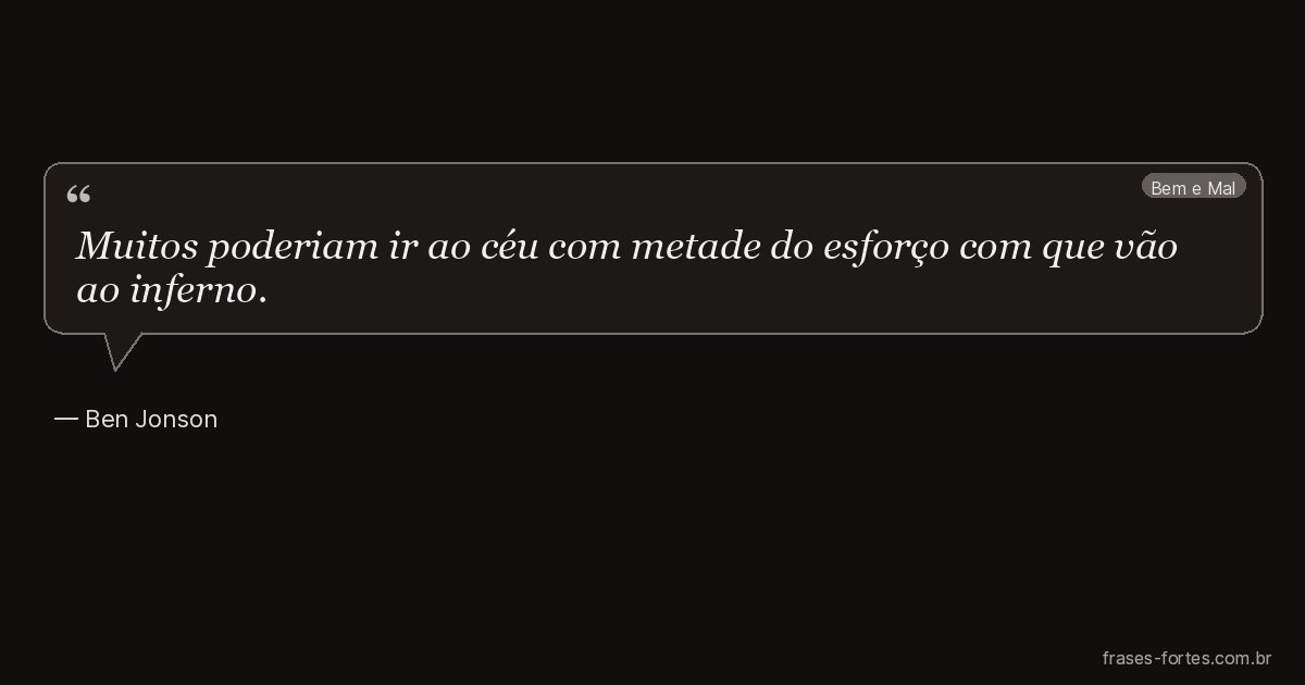 Frase de Ben Jonson