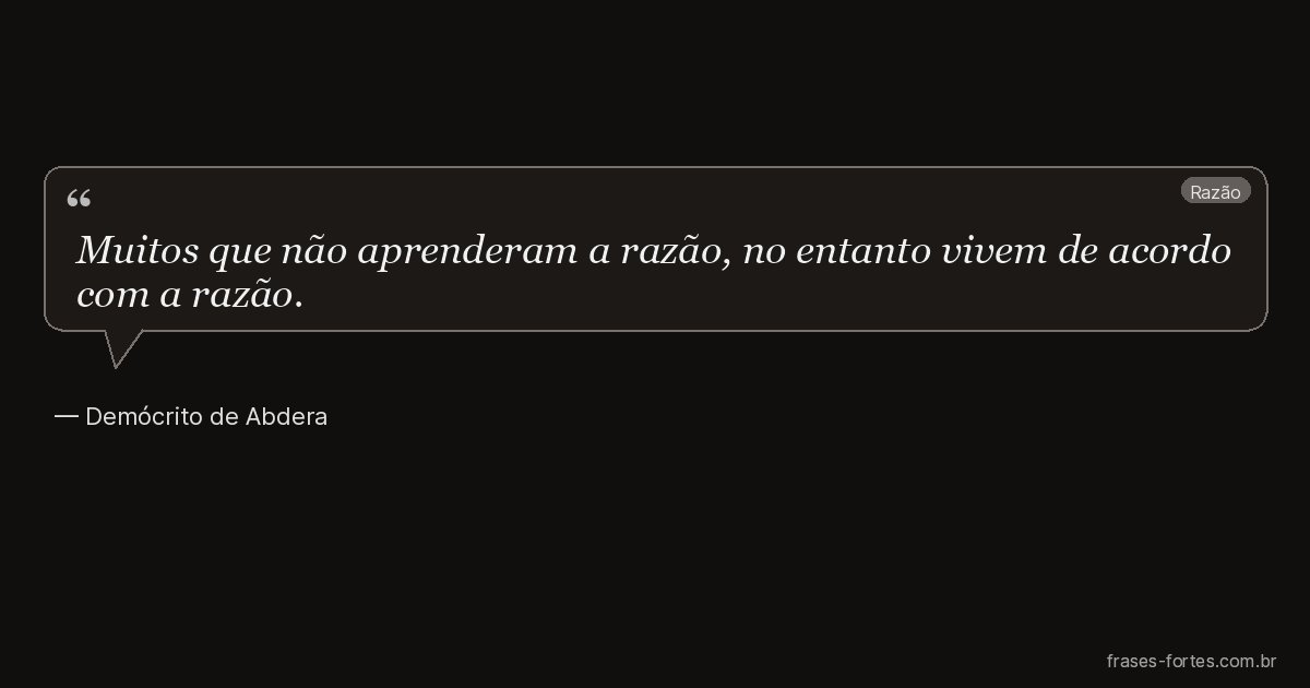 Frase de Demócrito de Abdera