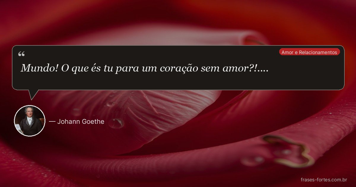 Frase de Johann Goethe