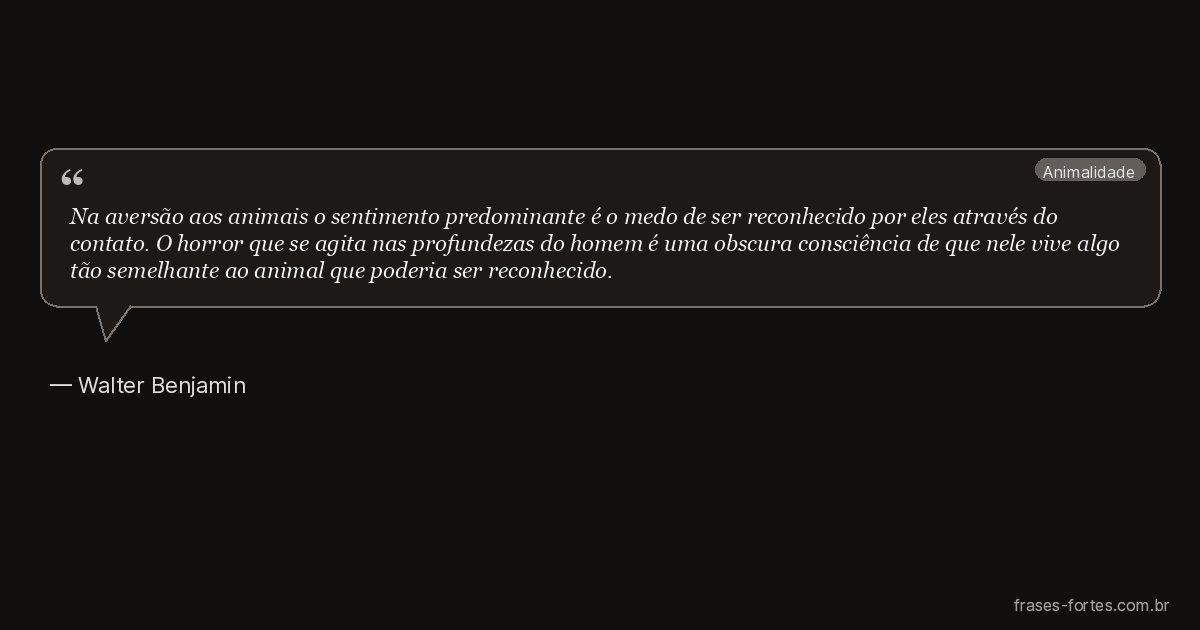 Frase de Walter Benjamin
