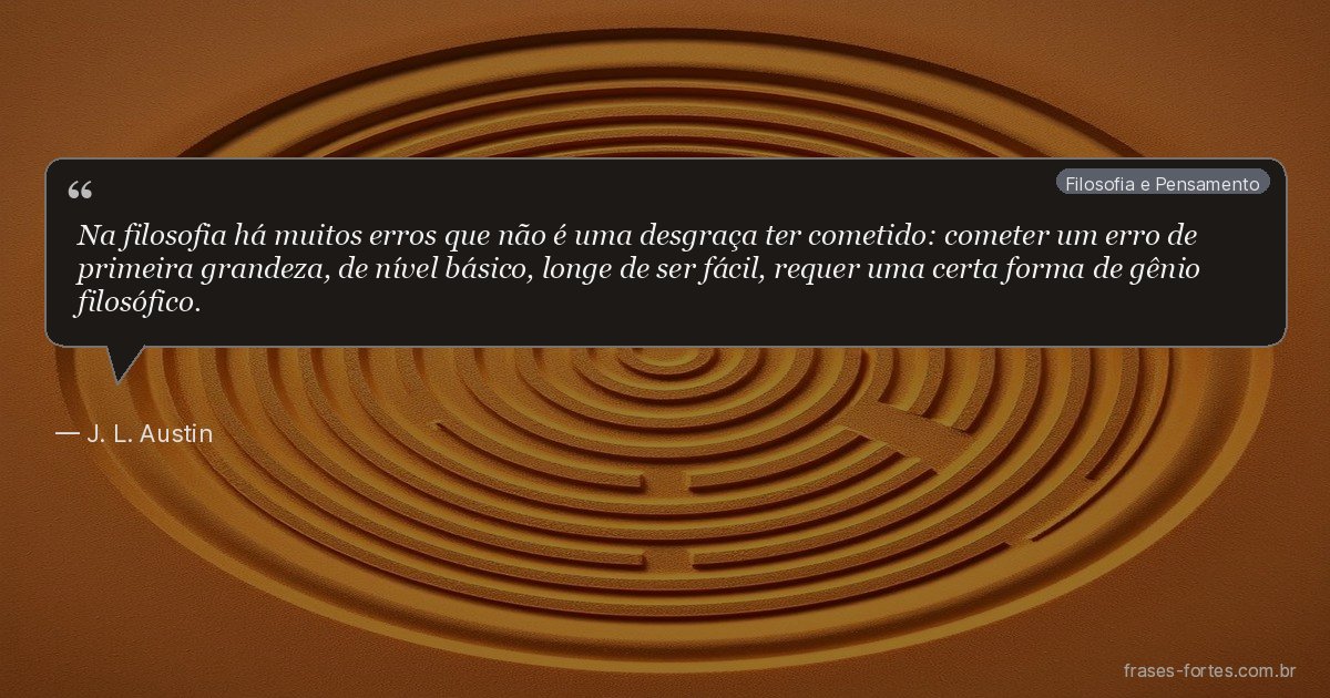 Frase de J. L. Austin