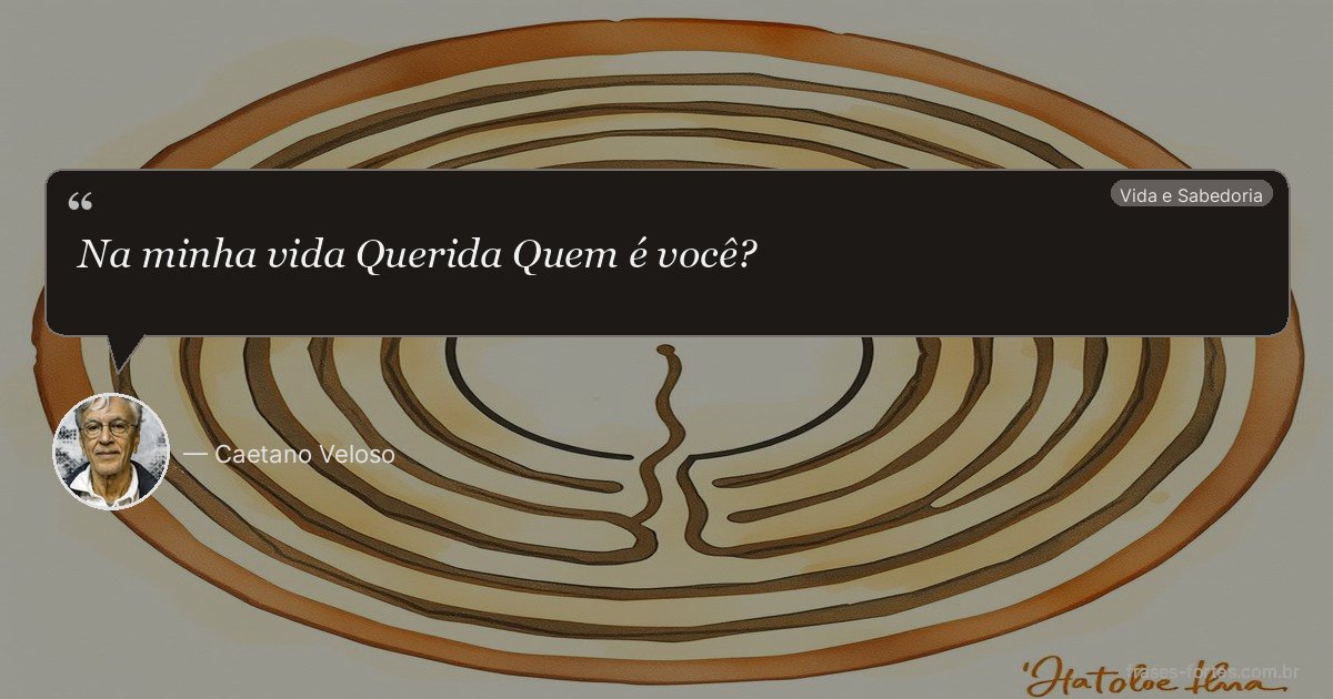 Frase de Caetano Veloso