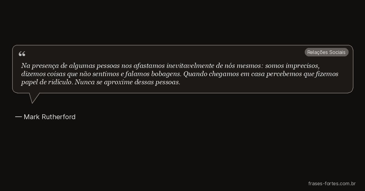 Frase de Mark Rutherford