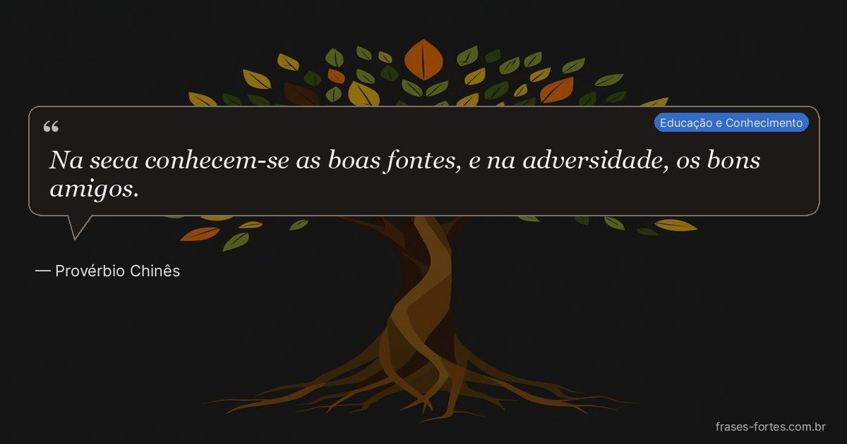 Frase de Provérbio Chinês