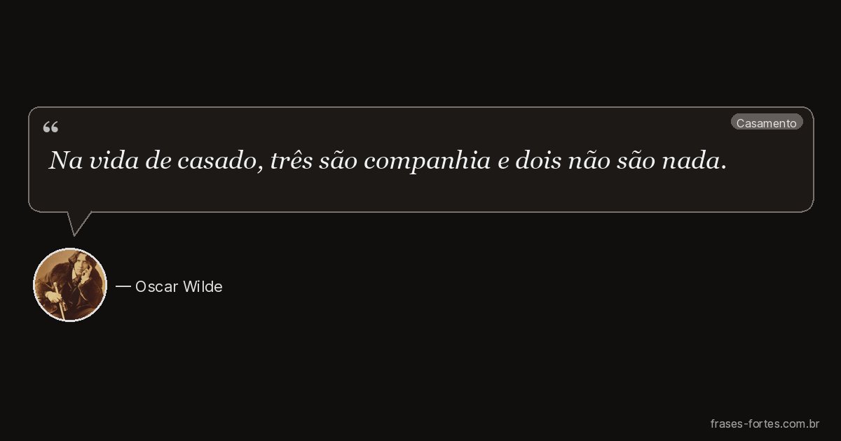 Frase de Oscar Wilde