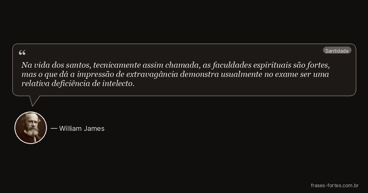 Frase de William James