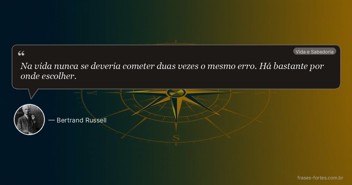Frase de Bertrand Russell