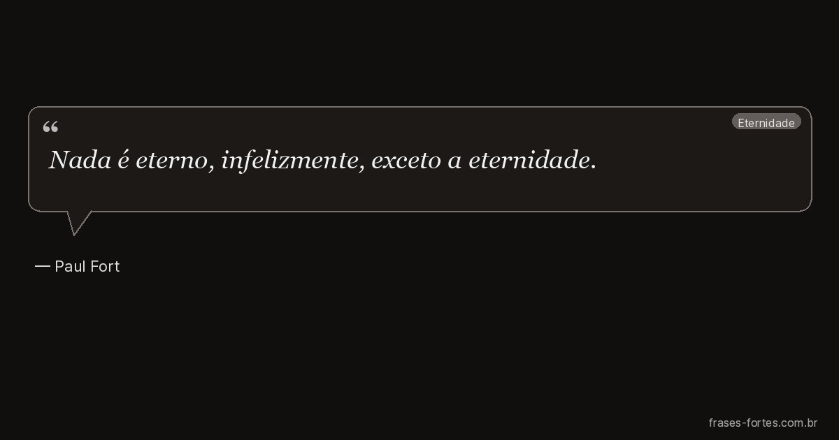 Frase de Paul Fort
