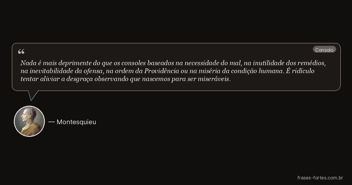 Frase de Montesquieu