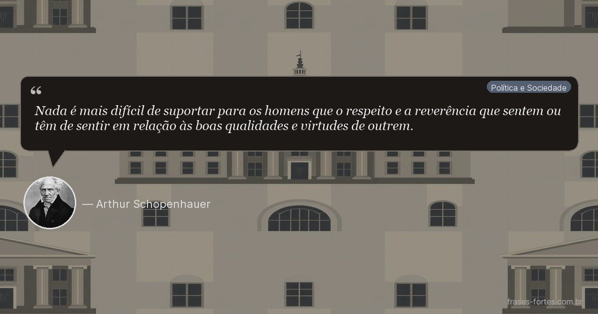 Frase de Arthur Schopenhauer