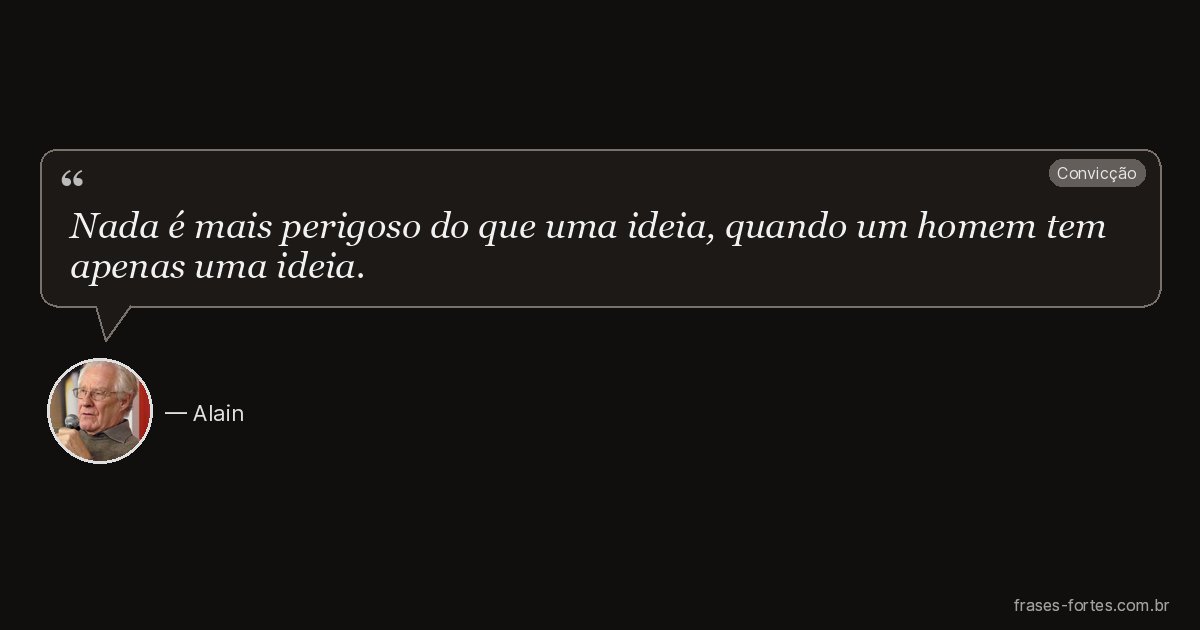 Frase de Alain