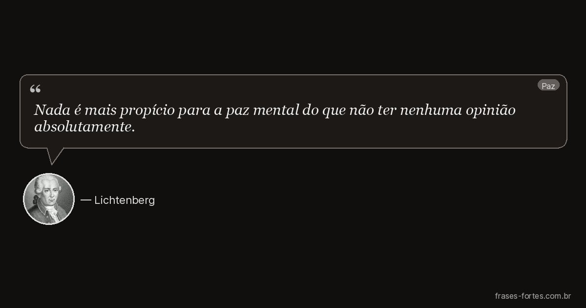 Frase de Lichtenberg
