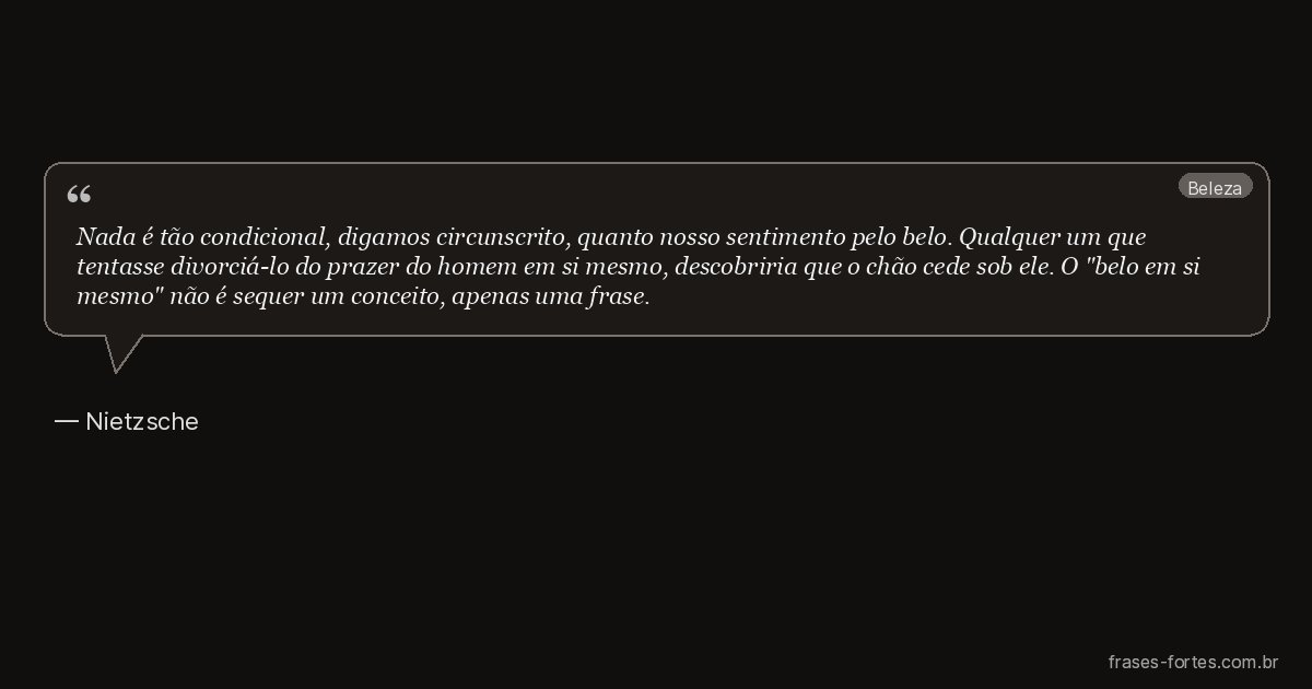 Frase de Nietzsche